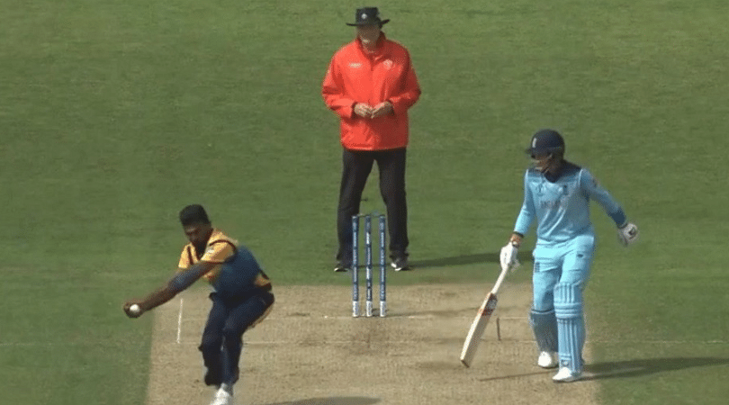 WATCH: Isuru Udana grabs breathtaking return catch to dismiss Eoin Morgan | ICC Cricket World Cup 2019