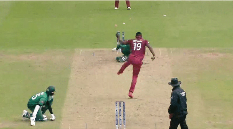 Sheldon Cottrell run out: West Indian bowler runs out Tamim Iqbal with ...