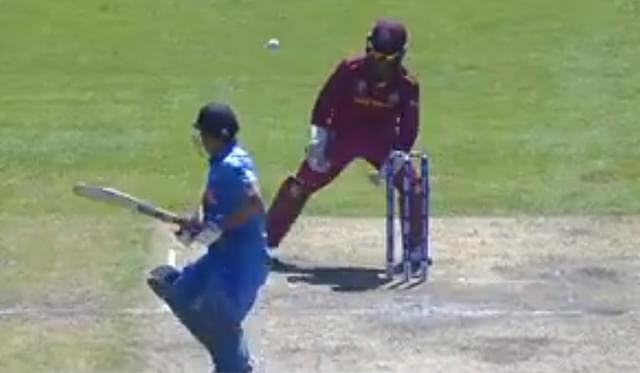 MS Dhoni missed stumping: Watch Dhoni get a lifeline as Shai Hope misses a regulation chance behind wickets