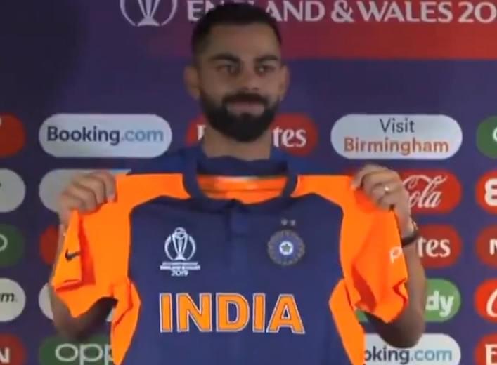WATCH: Virat Kohli rates Team India's away jersey ahead of India vs England 2019 World Cup match