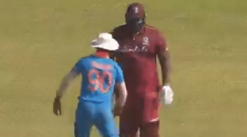 WATCH: Deepak Chahar funnily avoids collision with Rahkeem Cornwall during India A's tour of West Indies