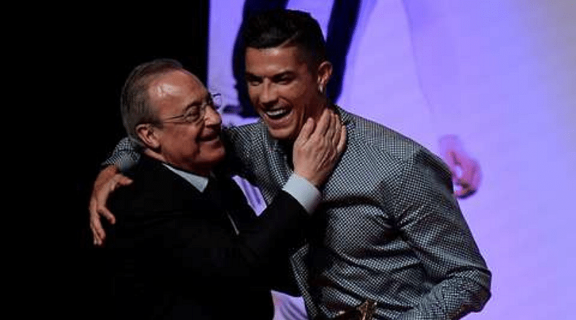 Watch: Cristiano Ronaldo and Florentina Perez reunite amidst chants of ‘Sign him again’