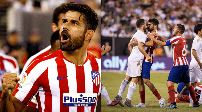 Diego Costa bags four goals and receives marching orders as Atletico Madrid humiliate Real Madrid 7-3