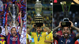 Dani Alves becomes the first footballer in history of the game to win 40 trophies