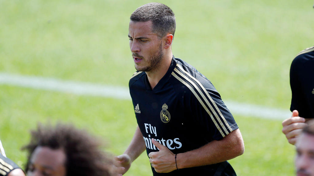 Watch Eden Hazard firing up on all cylinders during Real Madrid Training