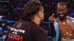 Watch: WWE Champion Kofi Kingston gives Samoa Joe the middle finger on SmackDown