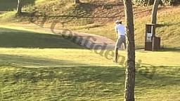 Gareth Bale was seen playing golf while Real Madrid were losing to Tottenham