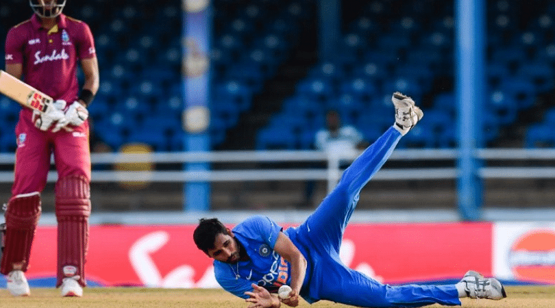 Bhuvneshwar Kumar caught and bowled vs West Indies: Watch Indian pacer's breathtaking fielding effort in 2nd ODI at Port of Spain