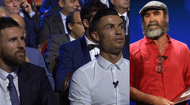 Eric Cantona’s cryptic acceptance speech leaves everyone including Lionel Messi and Cristiano Ronaldo perplexed
