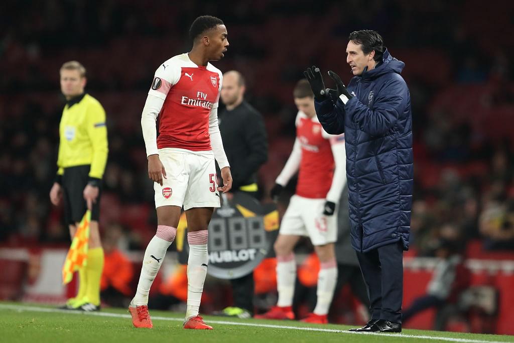 Unai Emery's passionate reaction to Joe Willock's recovery tackle is being loved by Arsenal fans