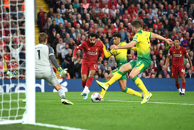 Mohamed Salah goal vs Norwich City: Watch the Liverpool star open his account in the first game of the season
