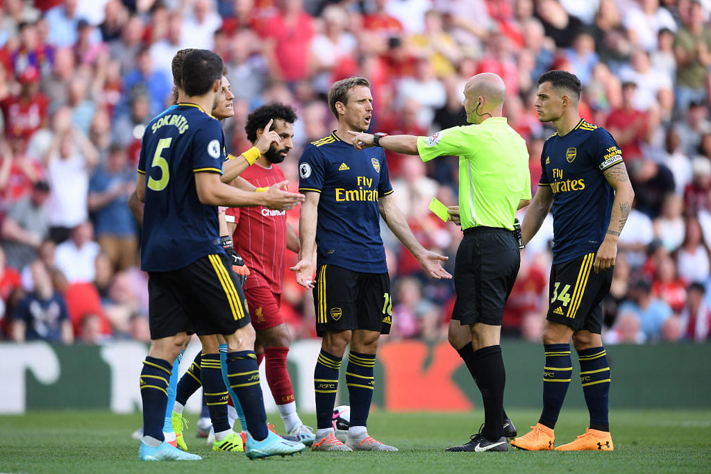 Arsenal Vs Liverpool: David Luiz shirt pull to Mohamed Salah gives penalty to the Reds