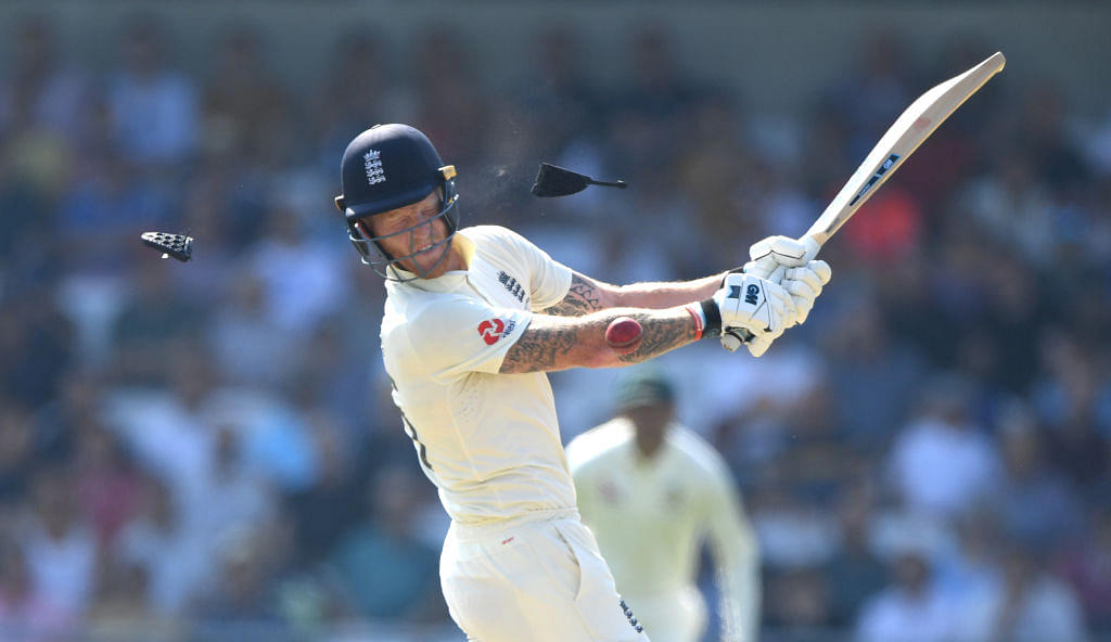 Watch: Ben Stokes gets hit on the helmet by vicious Hazlewood bouncer