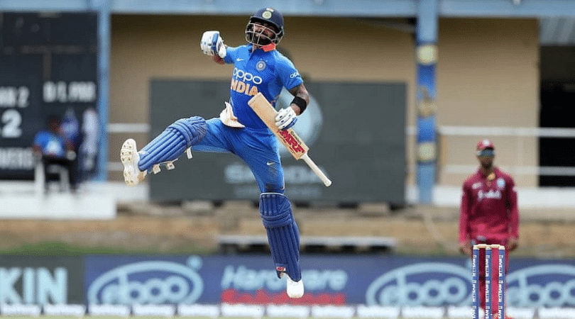 Virat Kohli celebration vs West Indies: Watch Indian captain 'signals towards surname' post 42nd ODI century