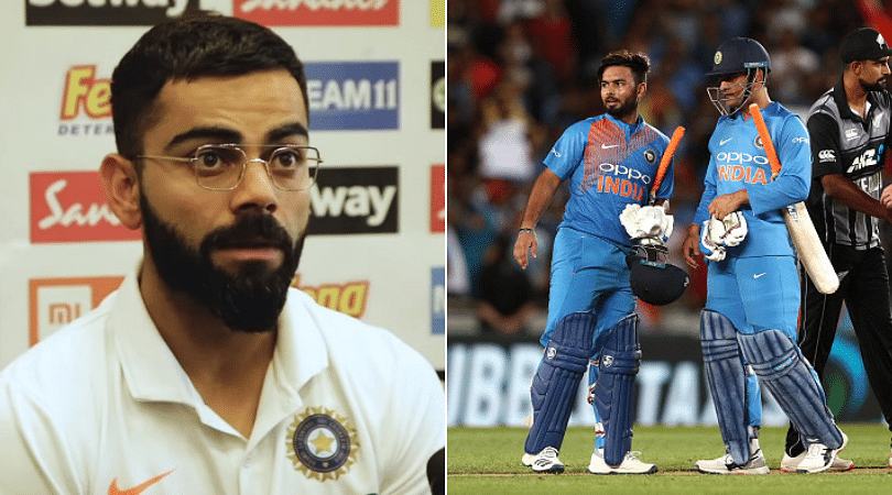 WATCH: Virat Kohli explains how MS Dhoni's absence is Rishabh Pant's perfect opportunity