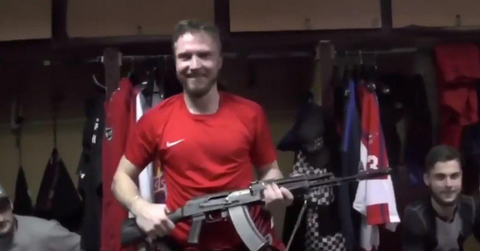 AK-47 awarded to Player of the Game in the Russian Hockey League