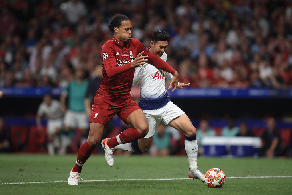 Virgil Van Dijk recorded the fastest sprint in the UCL 2018/19