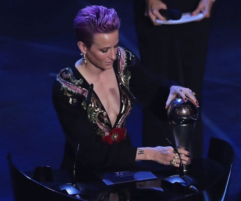 Megan Rapinoe delivers powerful speech after winning the Best FIFA