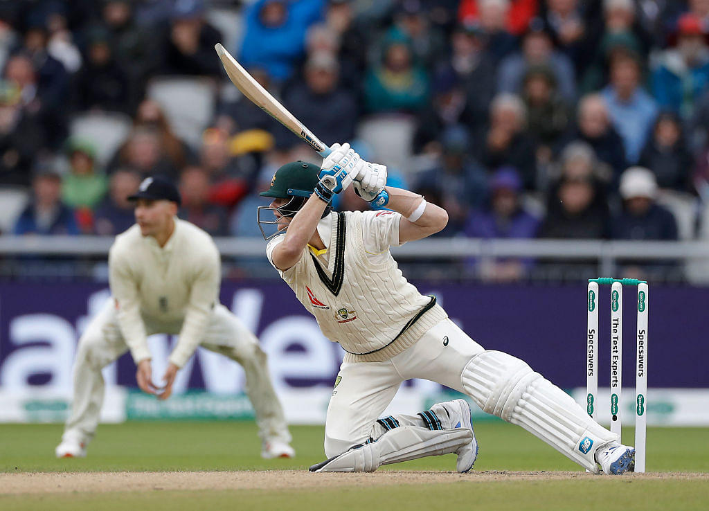 Watch: Steve Smith slashes at a ball and falls to bring his 8th consecutive 50 in the Ashes