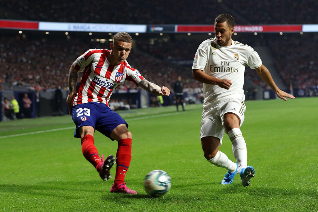 Kieran Trippier outperforms Eden Hazard in the first Madrid derby of season
