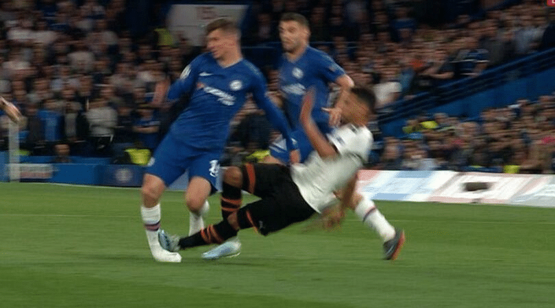 Mason Mount injured after receiving a horror tackle on his UEFA Champions League debut for Chelsea