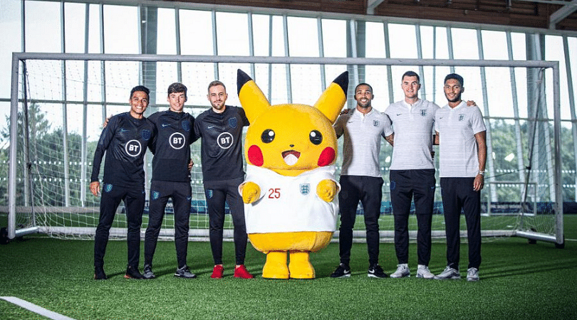 Pikachu has joined up with the England squad