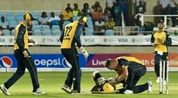 Andre Russell head injury: Watch Jamaican all-rounder gets hit by vicious Hardus Viljoen bouncer