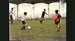 Young Lionel Messi tearing opposition players shown in footage surfaced online