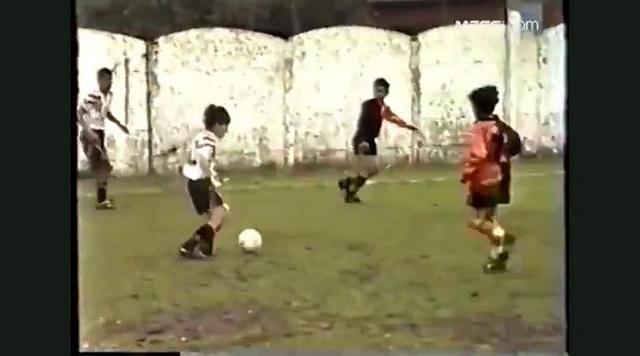 Young Lionel Messi tearing opposition players shown in footage surfaced online