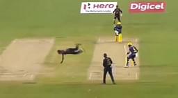WATCH: Chris Jordan registers breathtaking caught and bowled to dismiss Jonathan Carter in CPL 2019