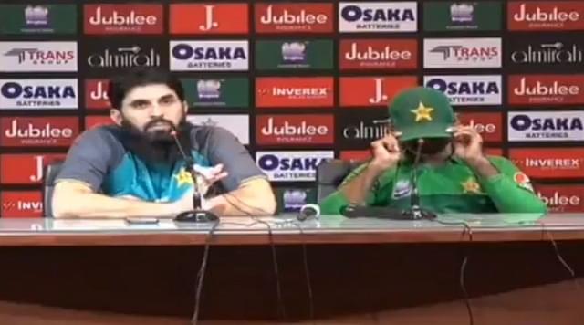 WATCH: Sarfaraz Ahmed and Misbah-ul-Haq express disappointment at reporter demanding Fakhar Zaman's exclusion