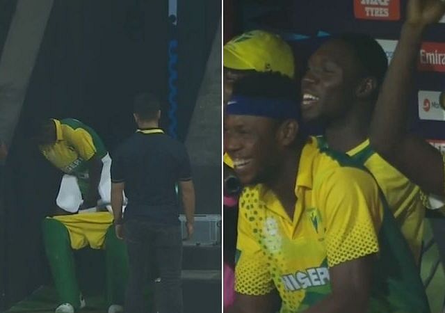 WATCH: Nigeria batsman Sulaimon Runsewe runs off the ground for bathroom break vs Canada