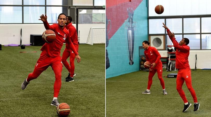 Liverpool players caught playing basketball during recent training session