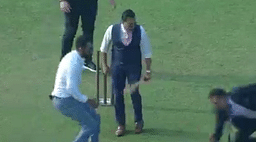 Watch Aakash Chopra fails to defend the ball while playing gully cricket