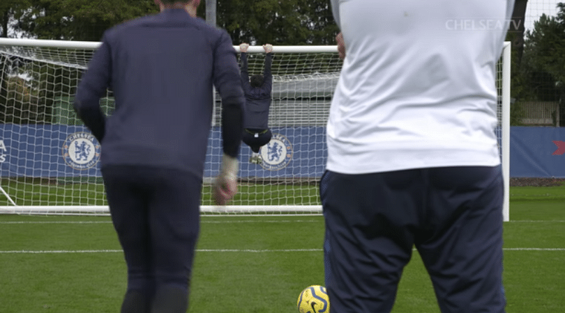 Watch Kepa hilariously punished during Chelsea training session