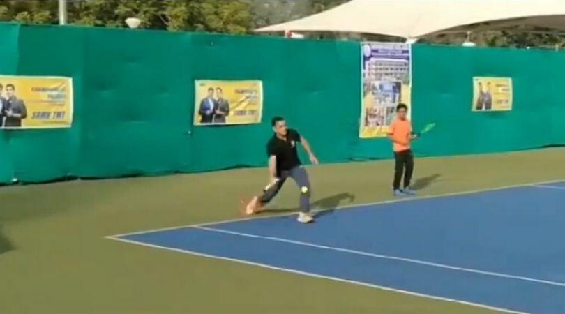 WATCH: MS Dhoni plays tennis tournament in Ranchi