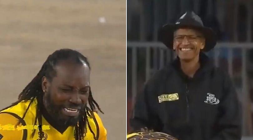 WATCH: Chris Gayle appeals hilariously to make umpire laugh in MSL 2019