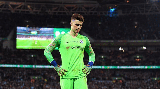 Kepa embarrassingly scores own goal after Hakim Ziyech free kick hits him in the face