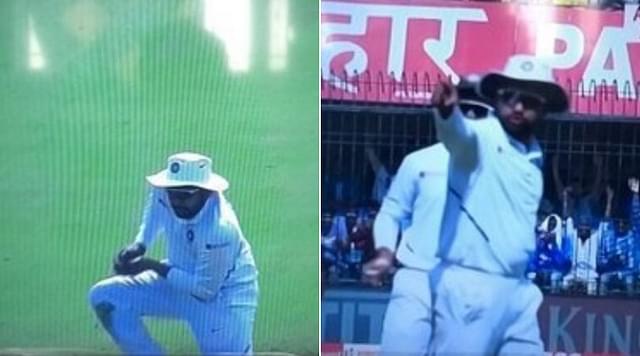 WATCH: Rohit Sharma gestures to fielding coach R Sridhar after grabbing Mahmudullah's catch in Indore Test