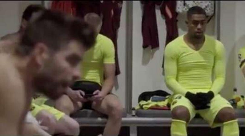 Footage from inside Barcelona's dressing room emerges after 4-0 defeat against Liverpool