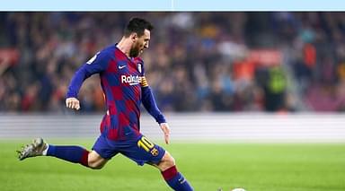 Lionel Messi scores two freekicks in span of 3 minutes against Celta Vigo last night