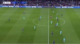 Barcelona was playing ultimate attacking football with 1-2-1-6 formation against Slavia Prague