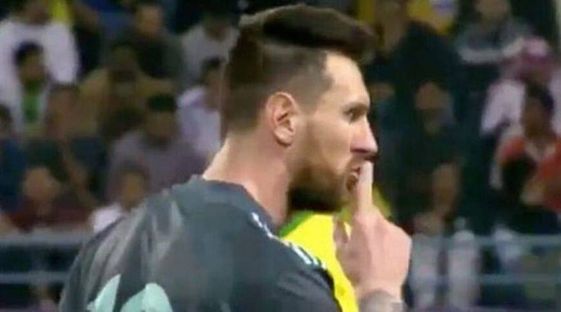 Lionel Messi tells Brazil coach Tite to shut up during last night match
