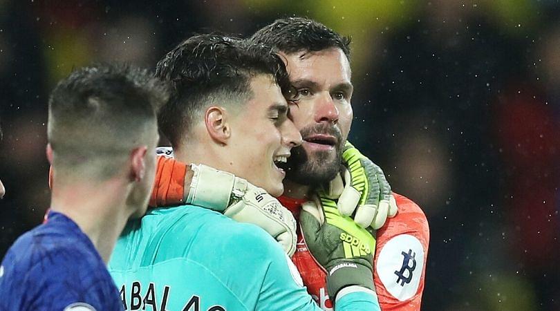 Kepa and Ben Forster share heartfelt moment after thrilling injury time showdown