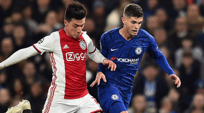What was the reason behind the absence of Ajax fans at the Stamford Bridge vs Chelsea last night?