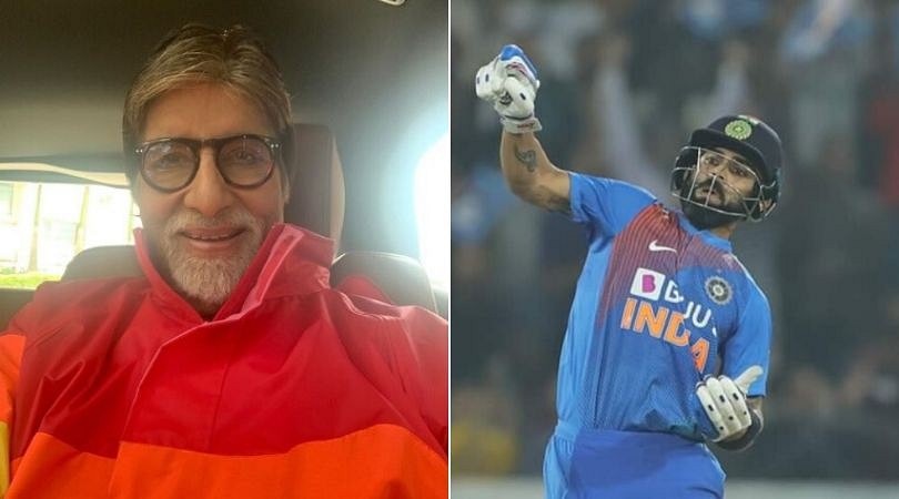 Virat Kohli responds to Amitabh Bachchan's tweet on Notebook Celebration in Hyderabad T20I