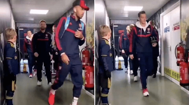 Arsenal players filmed ignoring young club mascot vs Norwich