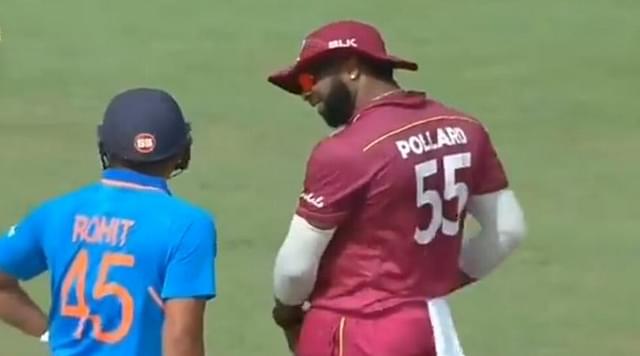 "Yeh bakhchod hai": Watch Rohit Sharma taunts Kieron Pollard during Chennai ODI