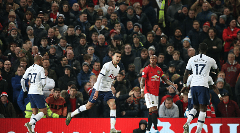 Dele Alli displays absolute control and world class touch to score close range stunner vs Man Utd
