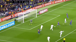 Lionel Messi inexplicably missed a tap in during the El Clasico